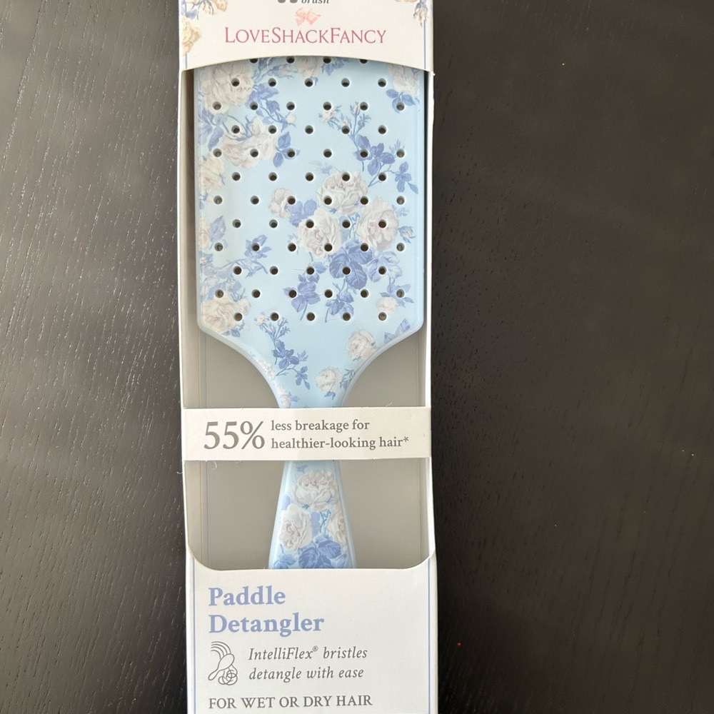 LoveShackFancy Blue Polka Dot Wetbrush collab for Target
